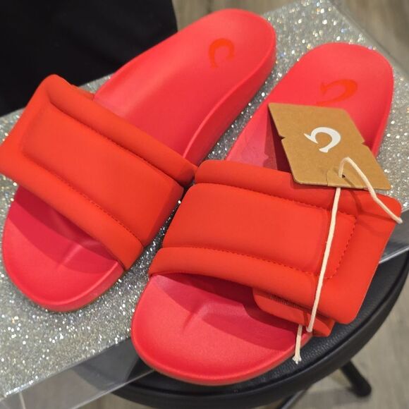 Olukai Sunbeam Slide Sandals- Lehua Flower - Picture 14 of 16